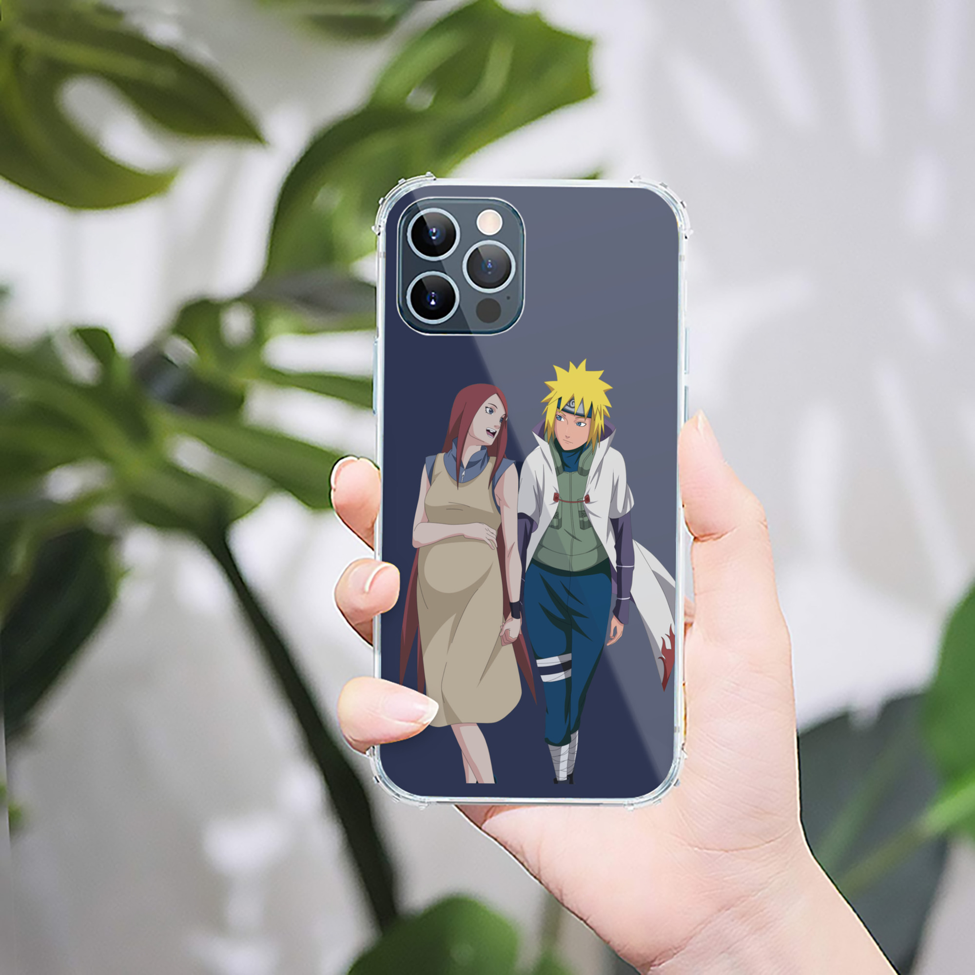 （画像用） NARUTO -ナルト- 波風 ミナト Namikaze Minato 【iPhone 12シリーズ対応】透明スマホケース（クリアソフトケース）